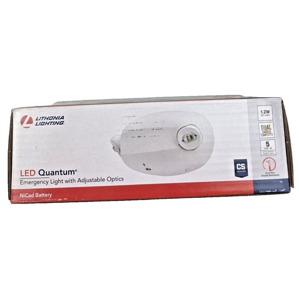 Lithonia ELM2L M12 LED Emergency Light 120/277V Ni-Cad 2-Head White